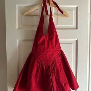 Glassons Red Halter Mini Dress